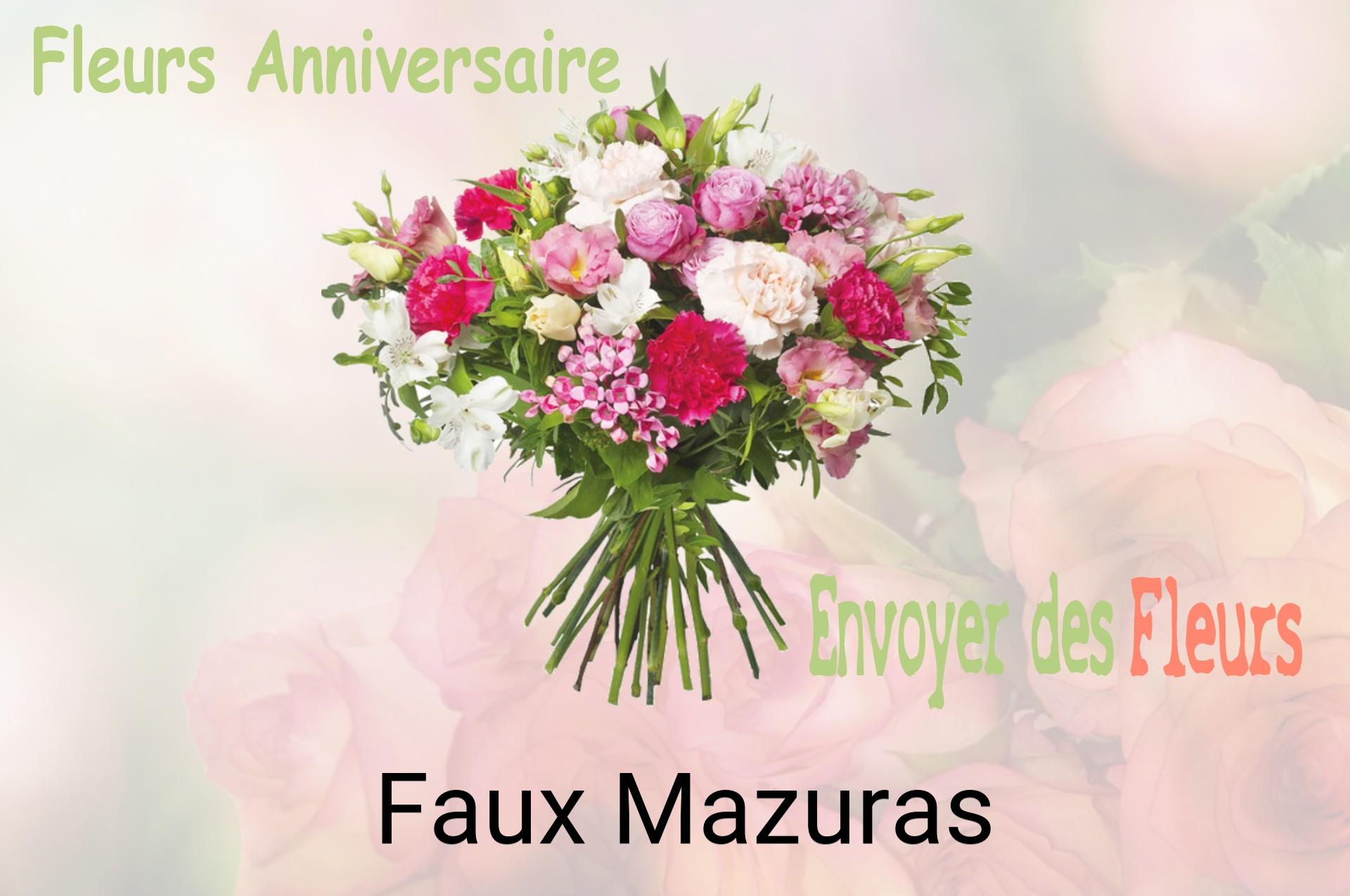Bouquet de fleurs d’anniversaire livré à Faux-Mazuras
